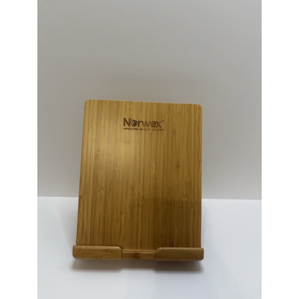 Norwex Branded Bamboo Tablet Stand‎ No Box Never Used